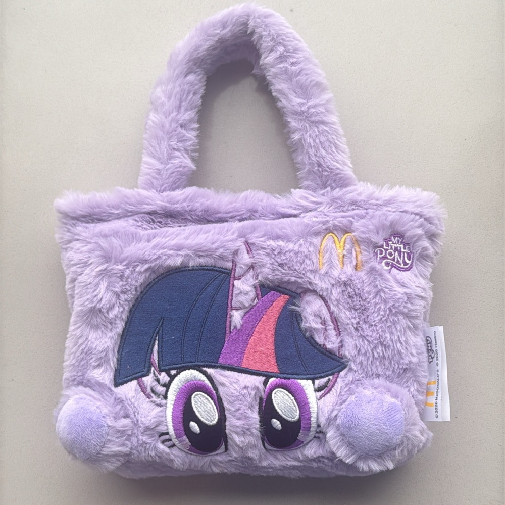 2026 McDonald’s x My Little Pony | Twilight Sparkle Plush Faux-Fur Handbag